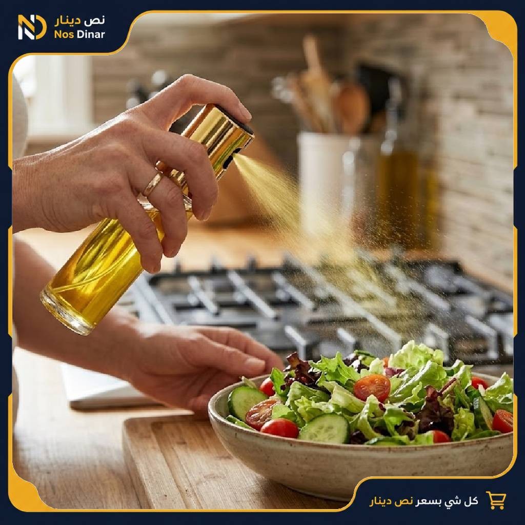 Glass Edible Oil Spray Bottle - 100ml Oil Mister for Cooking and Salads