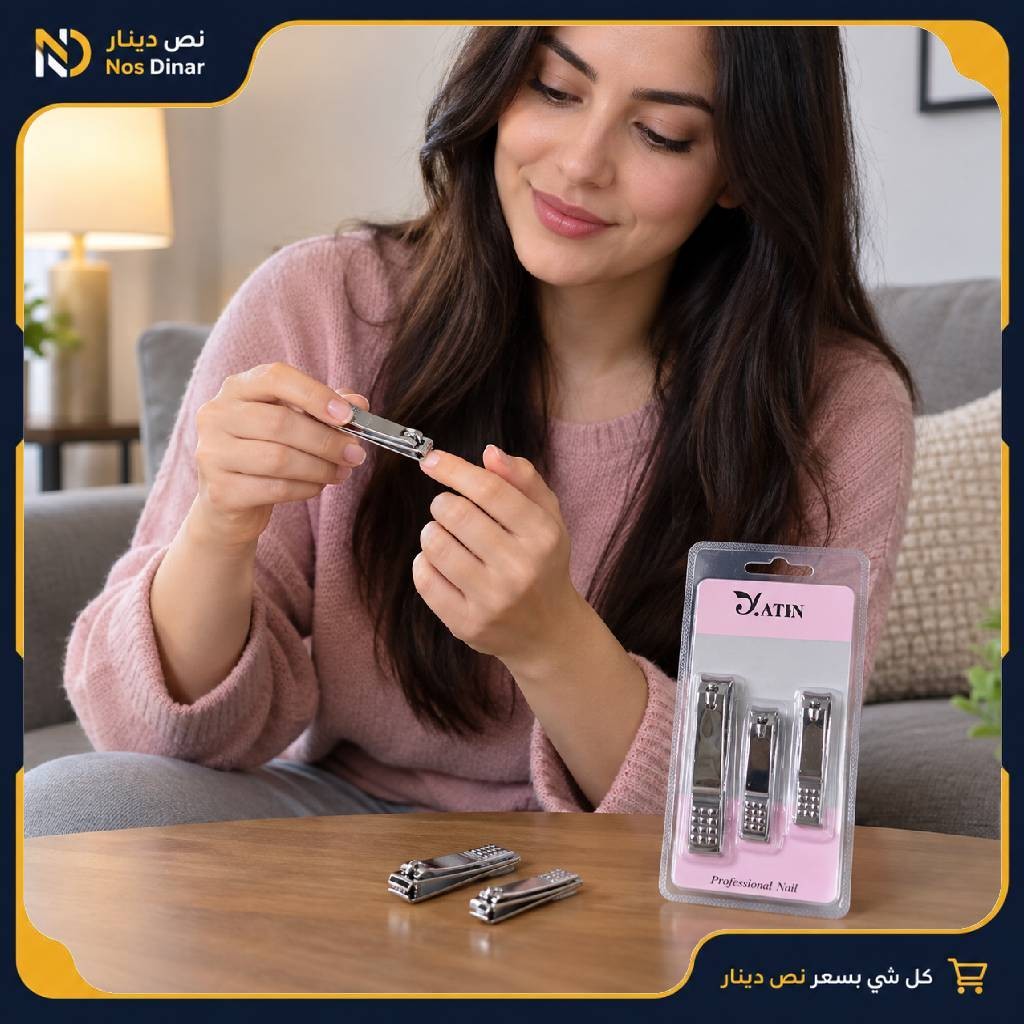 Professional Stainless Steel Nail Clippers – 3 Pieces
