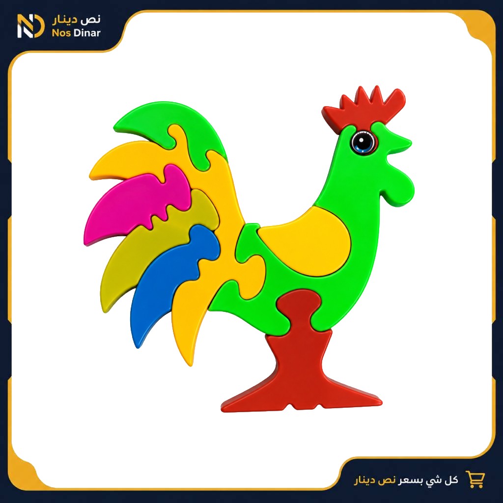 Colorful Rooster Puzzle Toy for Kids
