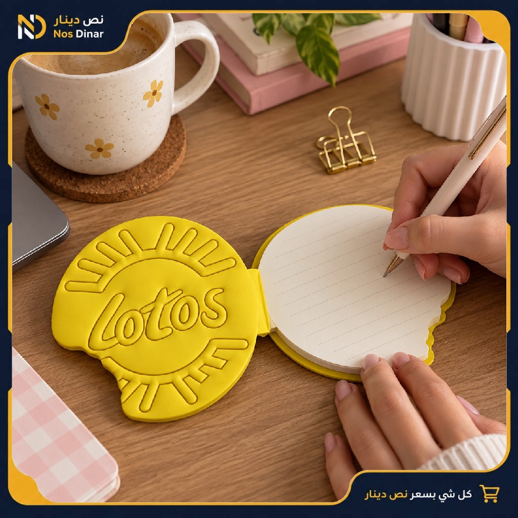 Mini Lotos Biscuit-Shaped Notebook