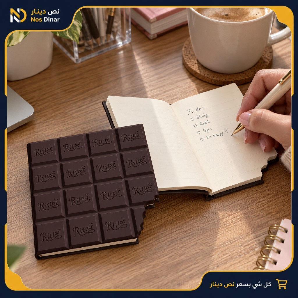 Mini Ritter Chocolate Bar-Shaped Notebook