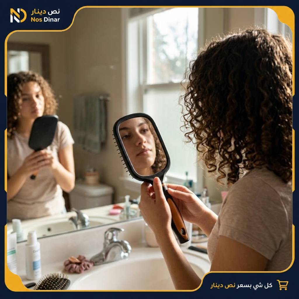 Double-Sided Claw Hairbrush with Mirror