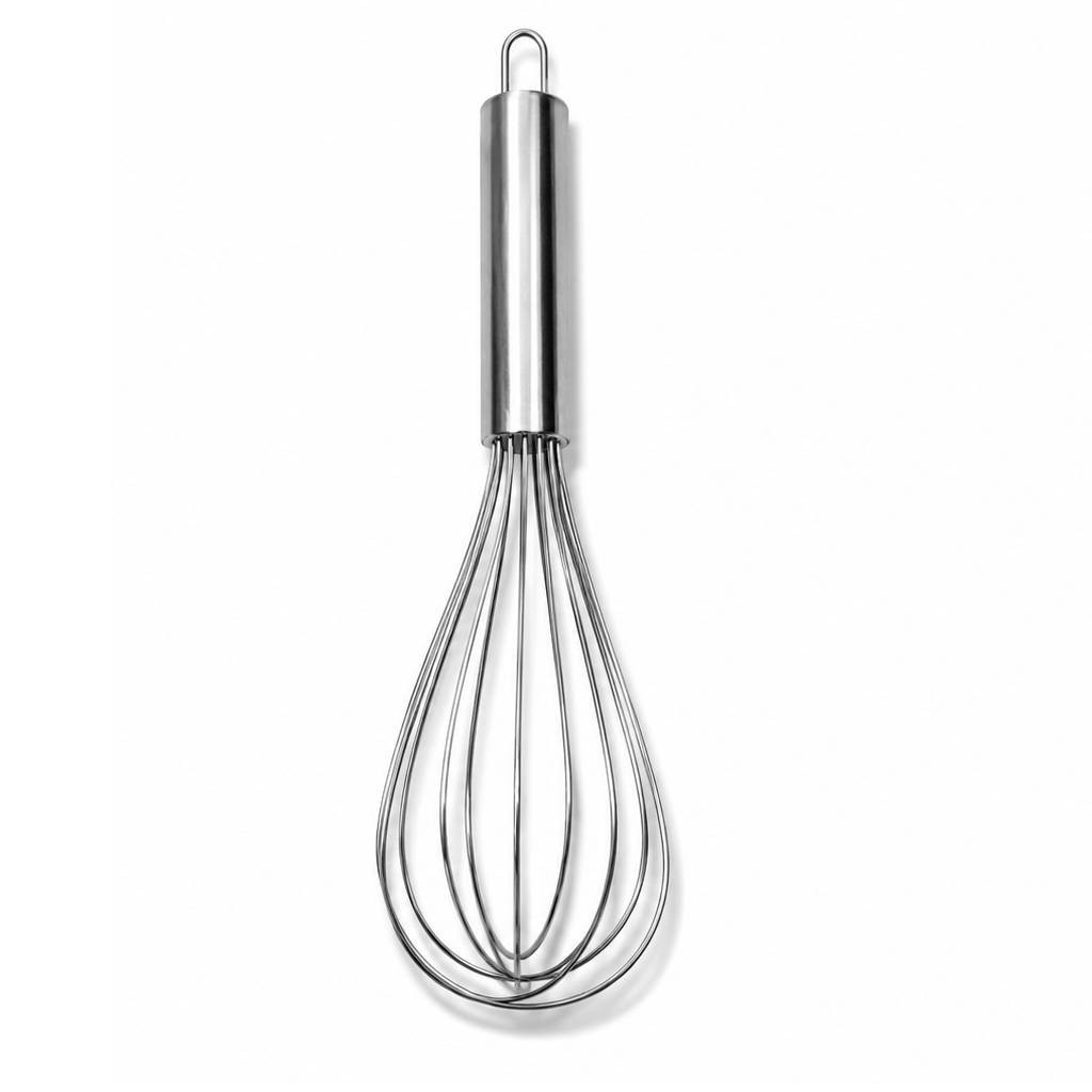 Kitchen Whisk Set – Stainless Steel & Wooden Handle